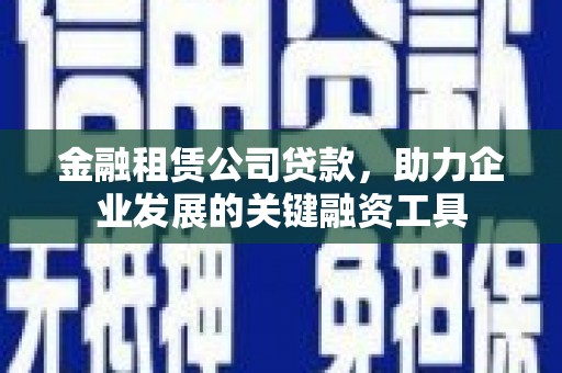 双柏金融租赁公司贷款，助力企业发展的关键融资工具