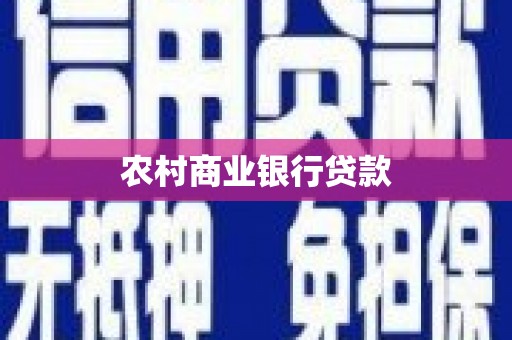 双湖农村商业银行贷款