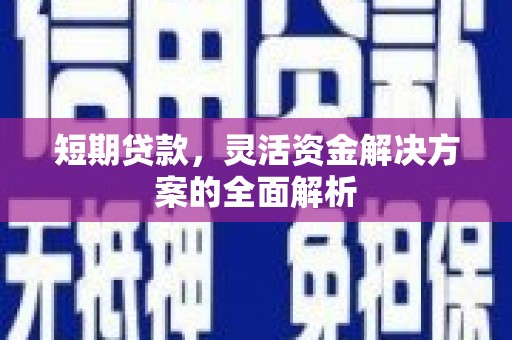 屏边短期贷款，灵活资金解决方案的全面解析