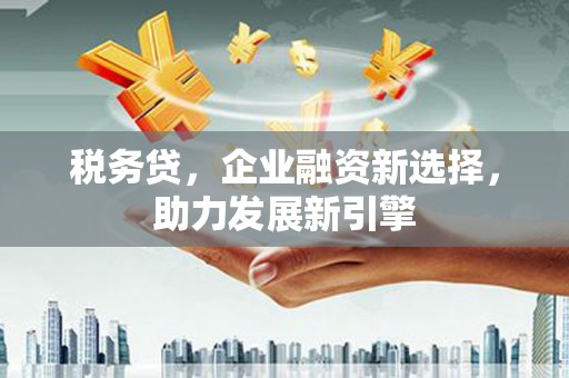 扬中税务贷，企业融资新选择，助力发展新引擎