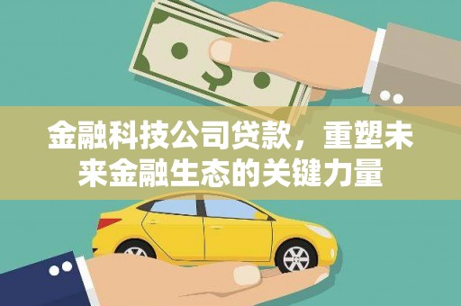 昭阳金融科技公司贷款，重塑未来金融生态的关键力量
