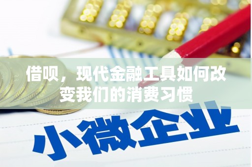 赣州借呗，现代金融工具如何改变我们的消费习惯