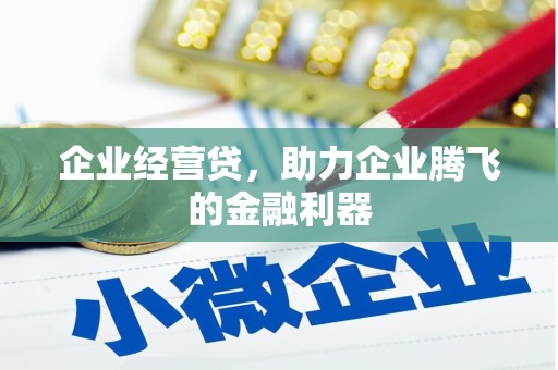 唐县企业经营贷，助力企业腾飞的金融利器
