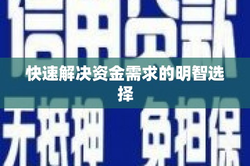 坪山新区快速解决资金需求的明智选择